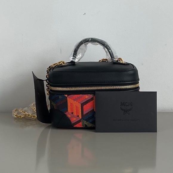 MCM Cubic Jacquard Crossbody | Multi-Color | Small - Picture 2 of 10